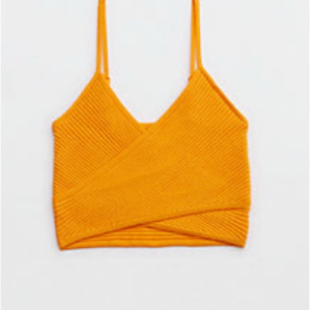 Aerie Cross Front Sweater Tank Top